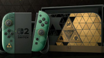 The Zelda Ocarina of Time Switch 2 console and Pro Controller are gorgeous